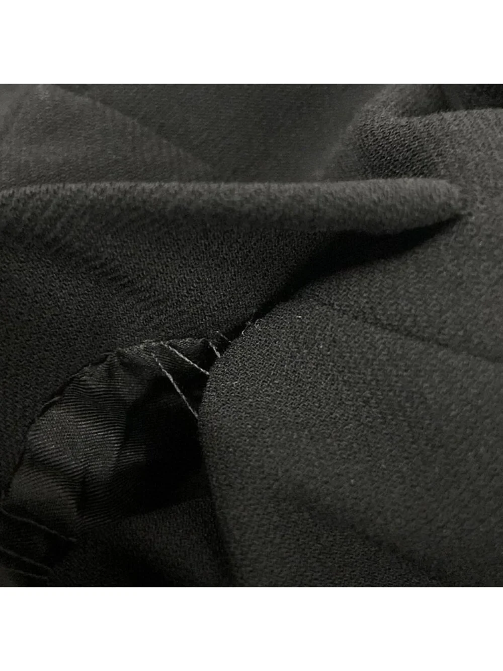 Chanel Jacket Black Long Sleeve CC Logo Silver Wool